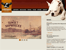 Tablet Screenshot of lugosirecords.com